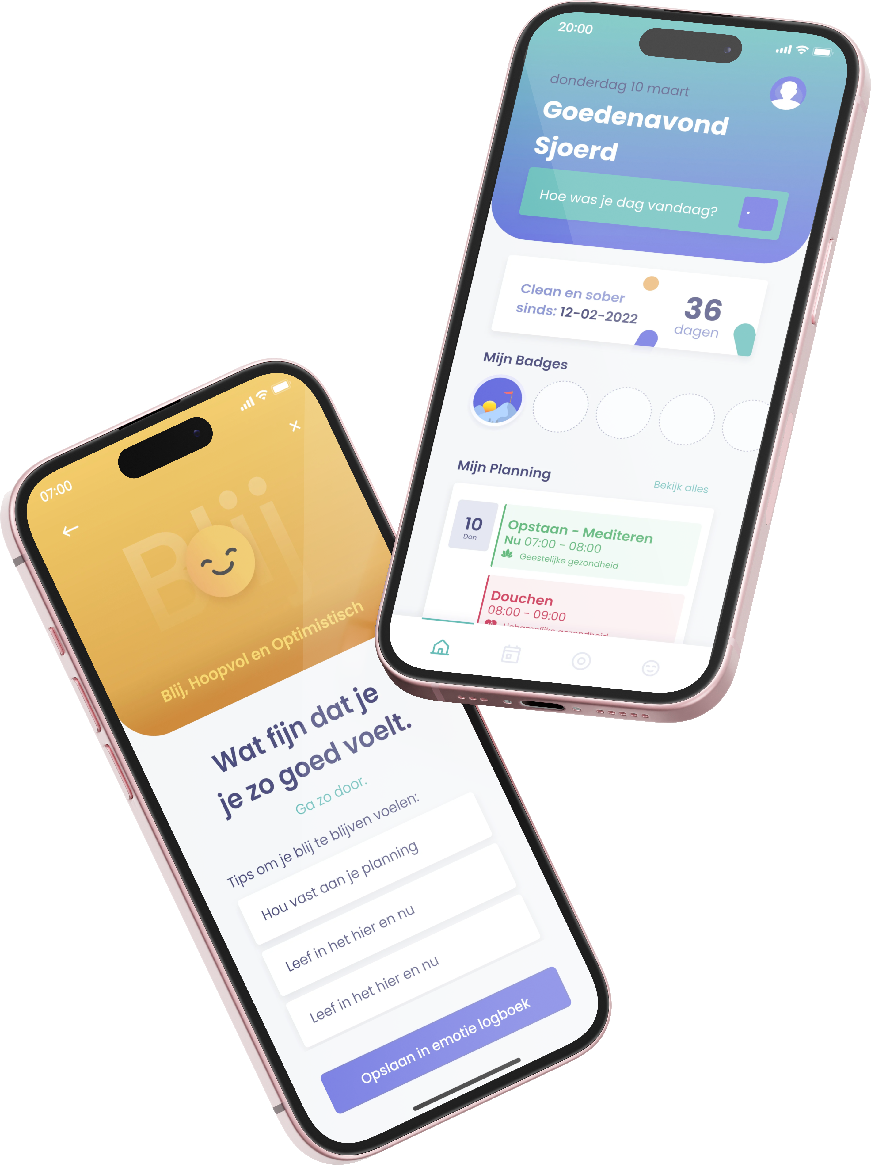 App screens